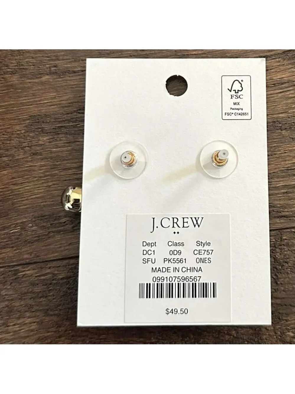 J.Crew-Crystal drop statement Earrings-New - Picture 5 of 7